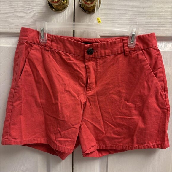 Gap Women's Shorts Size 10 Coral  Chino 4 Pockets. Casual. Summer Spring Aubrey - Picture 1 of 6
